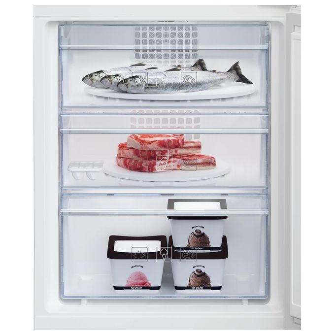 Beko BCNA275E4SN Frigorifero Combinato da Incasso 254 L 177,5 cm Classe E 38 dB Total No Frost colore Bianco