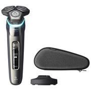 Philips S9974-35 Shaver Series 9000 Rasoio elettrico rotativo Wet and Dry 3 testine autonomia 60 min colore Cromo