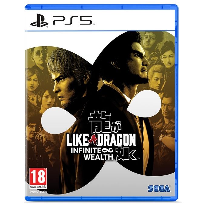 SEGA LIKEADRAMGINFINITEWEALTH Like a Dragon: Infinite Wealth Videogioco per PlayStation 5 Genere RPG Giocatore Singolo Lingua Italiano colore Nero