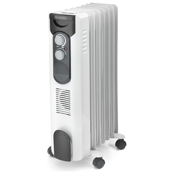 Olimpia Splendid Radiatore a Olio 1500w 2 livelli potenza + eco Ruote Bianco