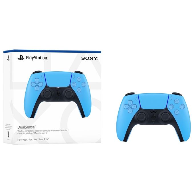 Sony DualSense V2 Controller Wireless PS5 Feedback Aptico Grilletti Adattivi Bluetooth 5.1 colore Starlight Blue
