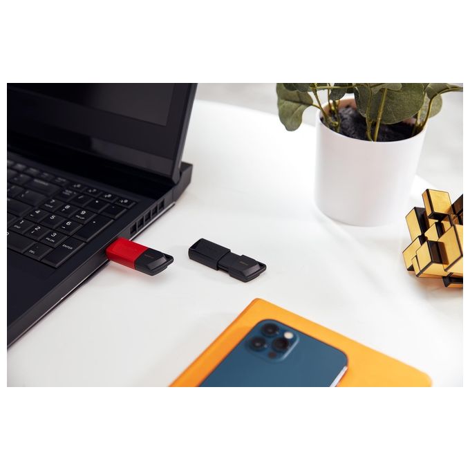Kingston Flash Drive Usb3.2 128Gb Exodiam Nero-Rosso