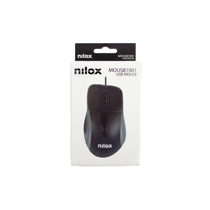 Nilox Mouse Ottico Usb 1000Dpi Nero
