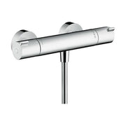 Hansgrohe 13211000 Ecostat Miscelatore Termostatico a Parete con Funzione EcoStop e Blocco Sicurezza a 40 °C colore Cromo