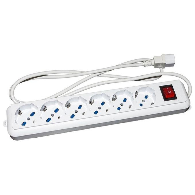 Link LKMP06C Multipresa per Gruppi di Continuita' con 6 Prese Tripolari 10-16A Spina Iec C13