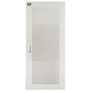 Link Porta Metallo Traforata con Serratura per Armadio Link 27u 600mm Grigio
