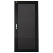 Link Porta Metallo Traforata con Serratura per Armadio Link 27u 600mm Nero