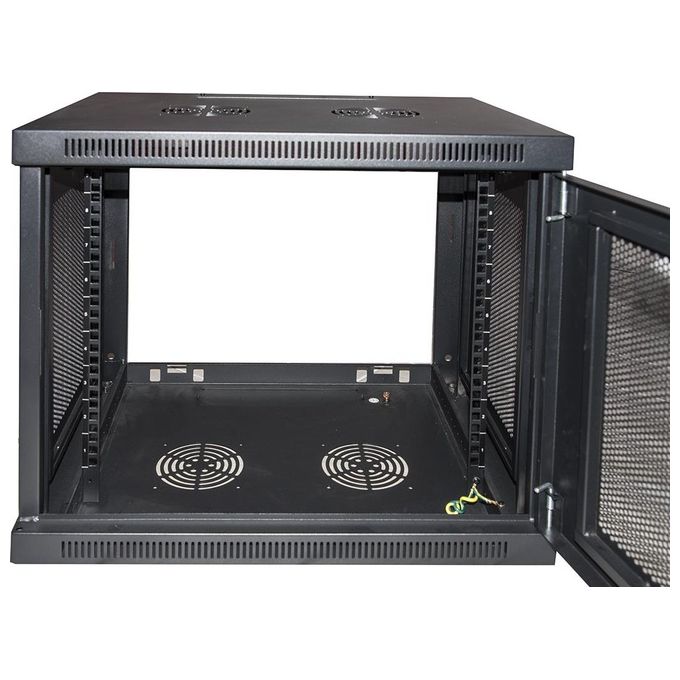 Link Armadio Rack 19'' 9U con Porte Traforate 510x600x450mm Nero