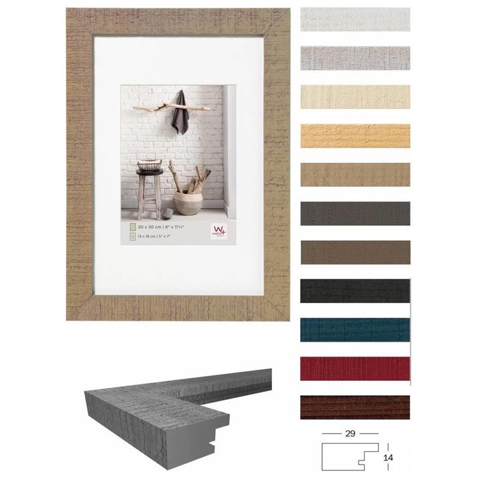 Walther Home Cornice Portafoto 40x40cm in Legno Crema