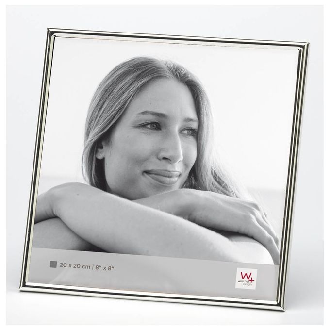 Walther Chloe Cornice Portafoto 20x20cm in Argento