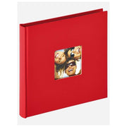 Walther Album Fotografico Fun Rosso 18x18cm 30 Pagine Nere