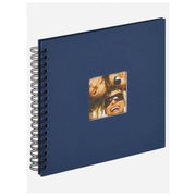 Walther SA108L Album Fotografico Fun Blu a Spirale 26x25cm 40 Pagine Nero