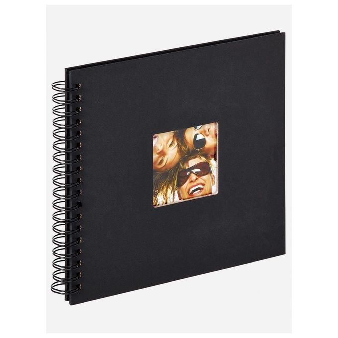 Walther SA108B Album Fotografico Fun Nero a Spirale 26x25cm 40 Pagine Nere