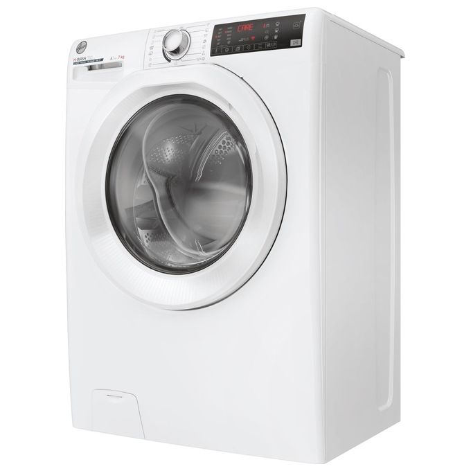 Hoover H-WASH 350 H3WP4474TAM6-1-S Lavatrice slim a carica frontale 7kg classe A 1400 giri 9 cicli Care controllo remoto Bianco 60x45x85