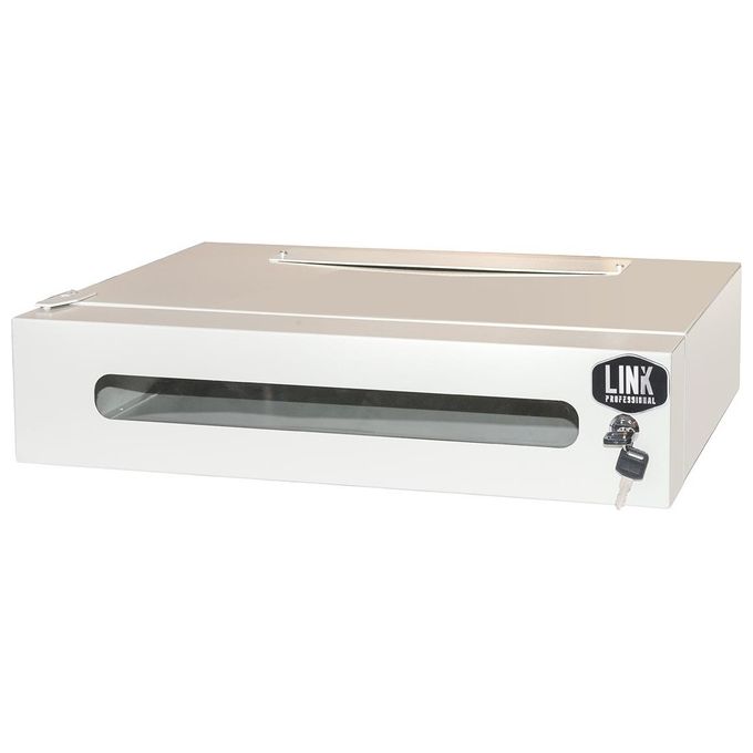 Link Armadio Rack 19'' 2u Profondita' 360mm con Porta Vetro 12x36x54cm Grigio