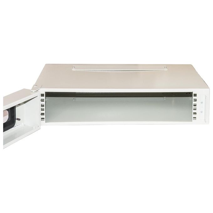 Link Armadio Rack 19'' 2u Profondita' 360mm con Porta Vetro 12x36x54cm Grigio