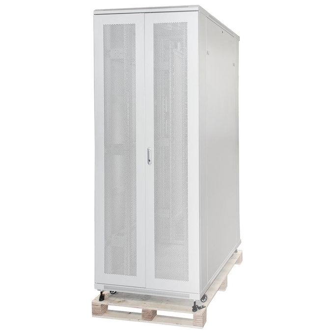 Link Armadio rack 19 42u (a)2055, (l)800, (p)1000 porta traforata colore grigio