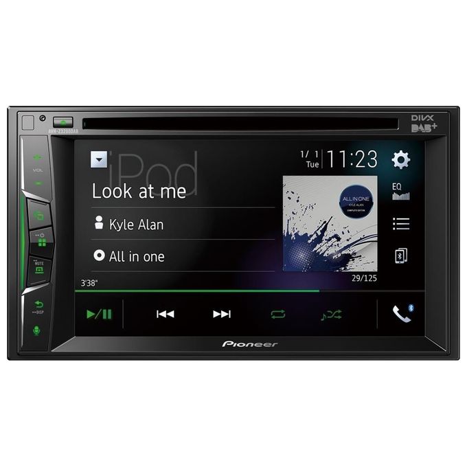 Pioneer AVH-Z3200DAB Autoradio 2 DIN Touchscreen 6.2'' DAB+ Bluetooth Apple CarPlay CD DVD 4x50 W colore Nero