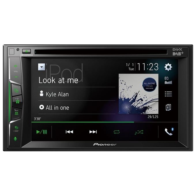 Pioneer AVH-A3200DAB Monitor Bluetooth Monitor Touch-Screen 6,2'' Cd-Dvd Dab-Dab+ Usb Bluetooth