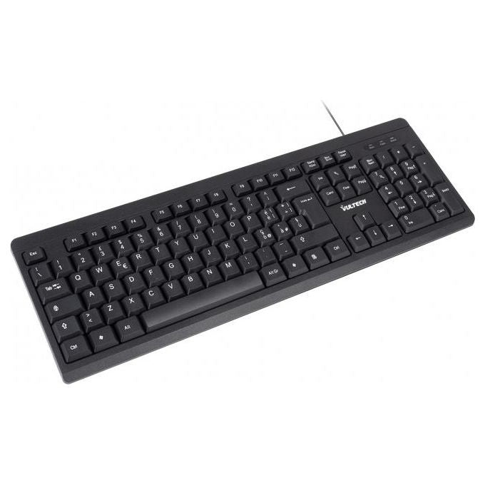 Vultech KEY-609 Tastiera Usb Italiano Nero