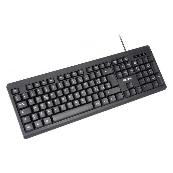 Vultech KEY-609 Tastiera Usb Italiano Nero