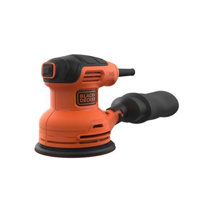 Black+Decker BEW210-QS Levigatrice Rotorbitale 230 W 125 mm 26000 rpm Sacchetto Raccoglipolvere colore Arancione