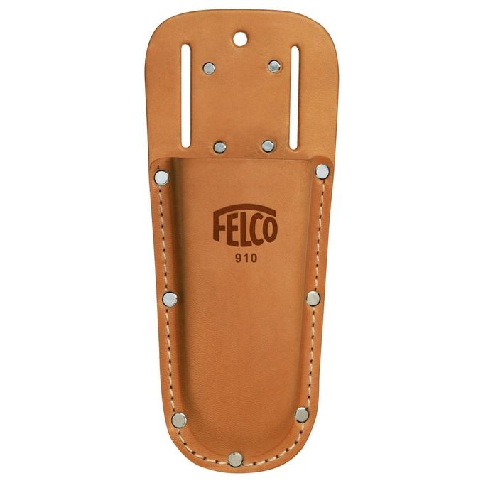 Felco FELCO 910 Portaforbici in Cuoio con Cinturino e Clip colore Arancione