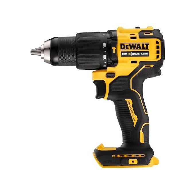DeWALT DCD709N-XJ Trapano Avvitatore a Impulsi 18 V 2 Velocita' 65 Nm 1650 rpm Tipo Motore Senza Spazzole colore Nero Giallo