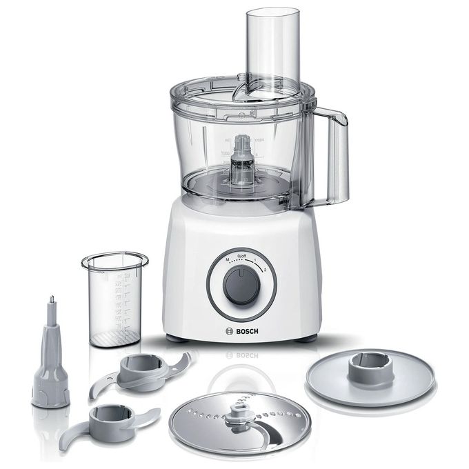 Bosch MCM3100W MultiTalent 3 Robot da cucina multifunzione 800 W ciotola 2,3 L 2 velocita' turbo accessori inclusi colore Bianco