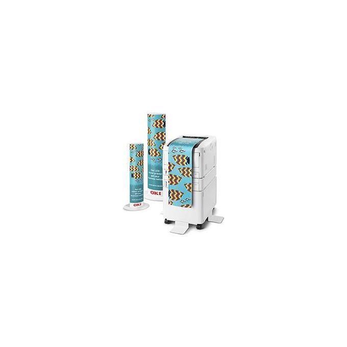 Oki C824dn Stampante Laser Led a Colori A3 26-26ppm 300ff Duplex Lan Usb