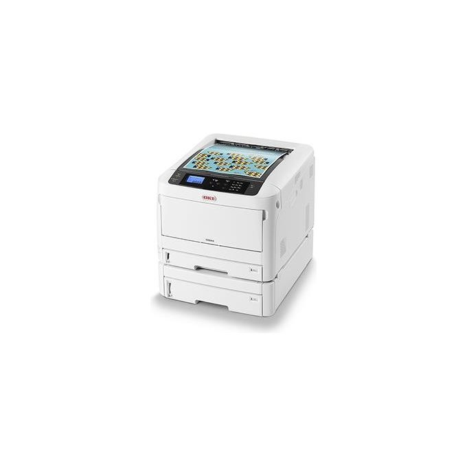 Oki C824dn Stampante Laser Led a Colori A3 26-26ppm 300ff Duplex Lan Usb