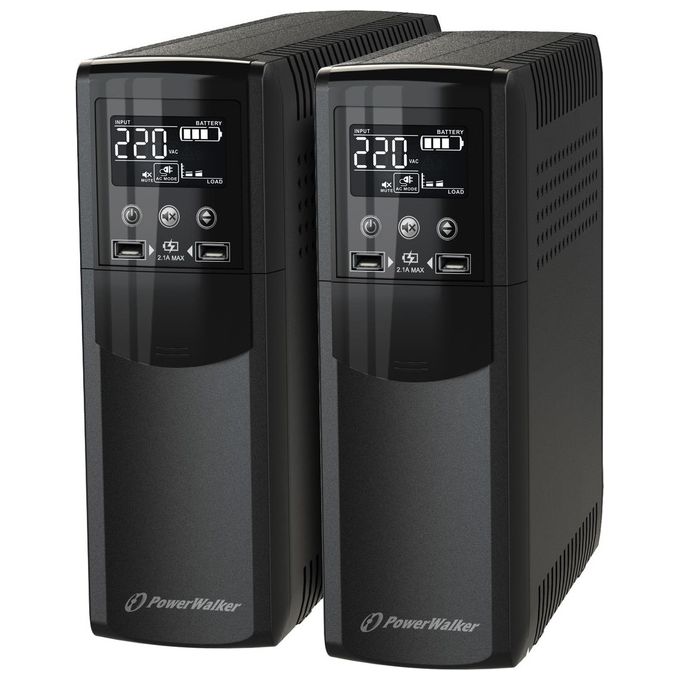 PowerWalker 10121121 VI 800 CSW IEC Gruppo di Continuita' UPS Linea Interattiva 800VA 480W Onda Sinusoidale Pura 8 Prese IEC