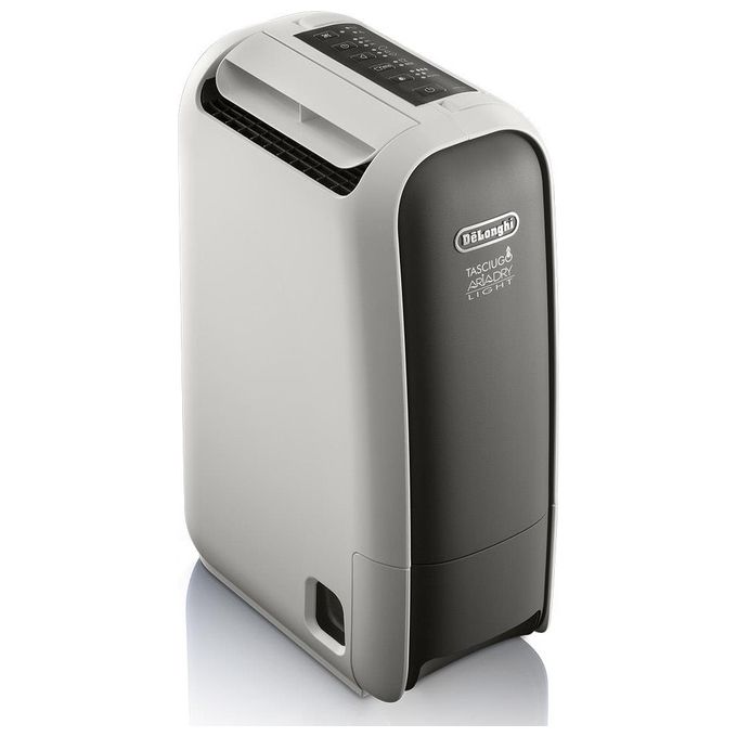 DeLonghi DNS65 Deumidificatore 6Litri-24h 34Db con Timer Swing Ionizzatore Grigio-Nero