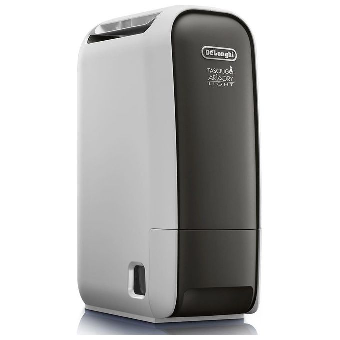 DeLonghi DNS65 Deumidificatore 6Litri-24h 34Db con Timer Swing Ionizzatore Grigio-Nero
