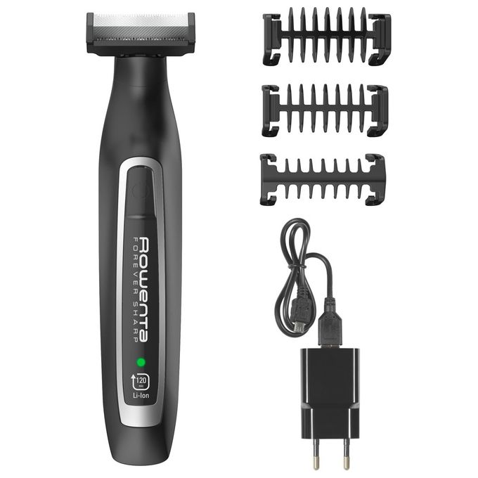 Rowenta TN6000 Forever Sharp Rasoio Regolabarba 3-in-1 Lame in Acciaio Inox Autoaffilanti 3 Pettini Regolabarba Autonomia 120 minuti