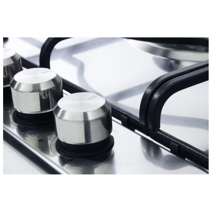 De Longhi SLF 460 LX Linea Slim-Lite Piano cottura a Gas 4 Fuochi Bruciatore Tripla Corona 60 cm Acciaio Inox