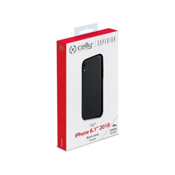 Celly Cover Superior per iPhone XR Nero