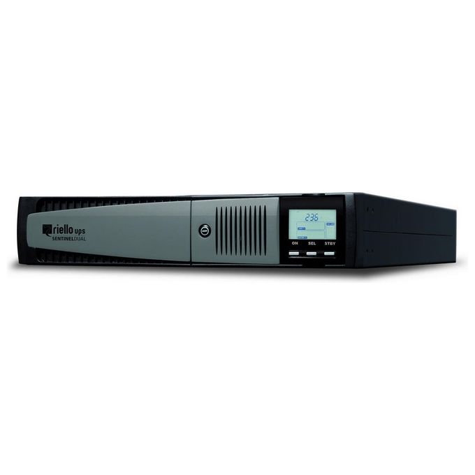 Riello SDH1500 Sentinel Dual 1500VA 1350W 8 Prese AC Tecnologia VRLA Raffreddamento Attivo Display LCD colore Nero