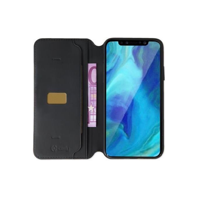 Celly Cover Prestige per iPhone Xs Max Nero