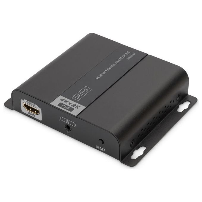 Digitus Ricevitore per Estensore DS55124 4K Hdmi via Cavo di Rete anche per IP Poe 120mt