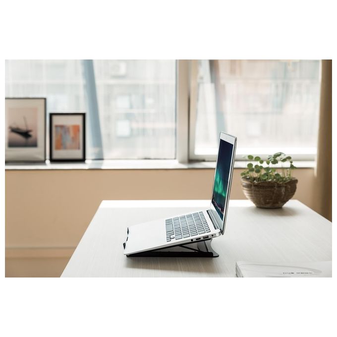 Digitus DA-90368 Supporto per Notebook regolabile 5 posizioni 10'' 15'' 5 Kg struttura aperta colore Nero
