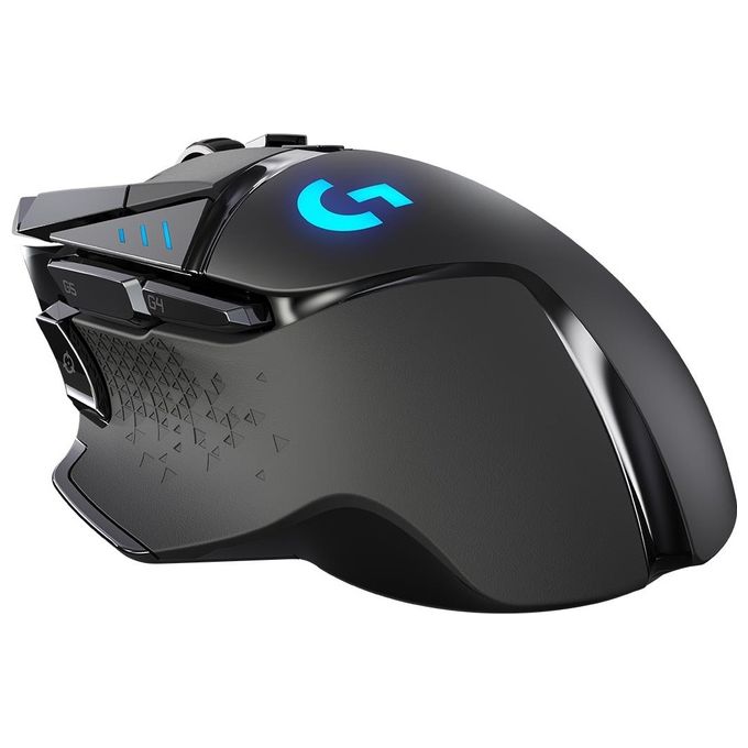 Logitech 910-005568 G502 LIGHTSPEED Mouse Gaming Wireless HERO 25K 25600 DPI 11 Pulsanti Programmabili colore Nero