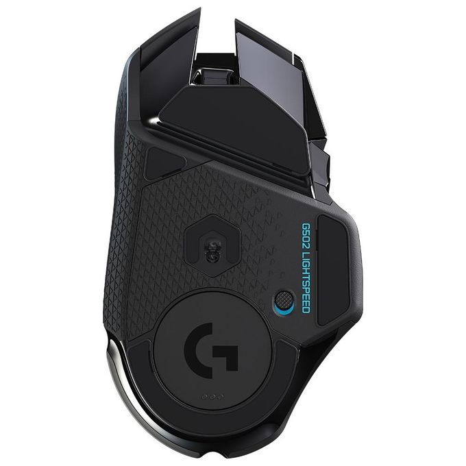 Logitech 910-005568 G502 LIGHTSPEED Mouse Gaming Wireless HERO 25K 25600 DPI 11 Pulsanti Programmabili colore Nero