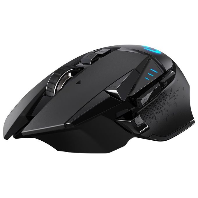 Logitech 910-005568 G502 LIGHTSPEED Mouse Gaming Wireless HERO 25K 25600 DPI 11 Pulsanti Programmabili colore Nero