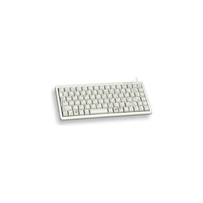 CHERRY G84-4100LCMEU-0 Tastiera Compatta Cablata QWERTY US con Euro 86 Tasti Meccanica ML Grigio