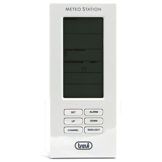 Trevi Stazione Meteo con Sensore Esterno 9x5x18cm Bianco