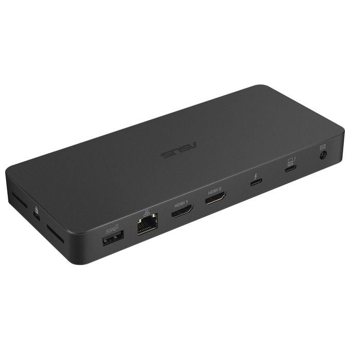 Asus 90XB08DN-BDS010 DC500 Docking Station Thunderbolt 4 Triple 4K 3 Monitor 2x HDMI 2.1 2x USB 3.2 Ethernet 2.5 Gbps 150W colore Nero