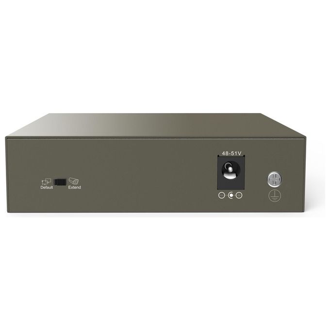 Tenda TEF1105P-4-63W Switch Desktop 5 Porte Fast Ethernet 10-100 Mbps 4 Porte PoE IEEE 802.3af-at 63W Chassis Metallo colore Nero