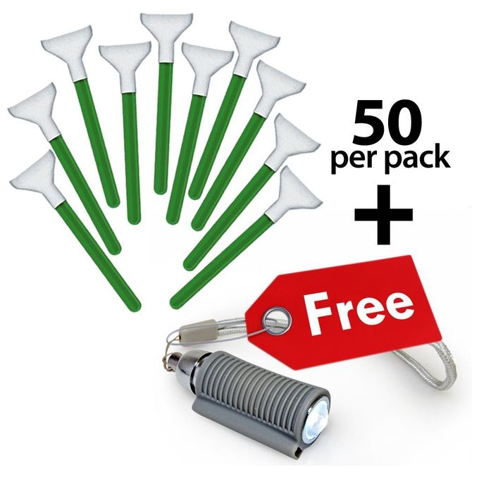 VisibleDust 16908143 Tamponi Ultra MXD-100 Kit di Pulizia per Sensore Fotocamera 50 pezzi colore Verde