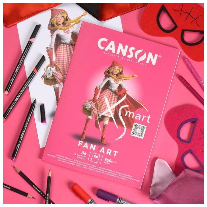 Canson Confezione 5 Carta Bianca 20 Fogli 250G-M2